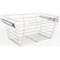 Hardware Resources Satin Nickel Closet Pullout Basket with Slides 14"Dx29"Wx11"H POB1-142911SN - alternate 1